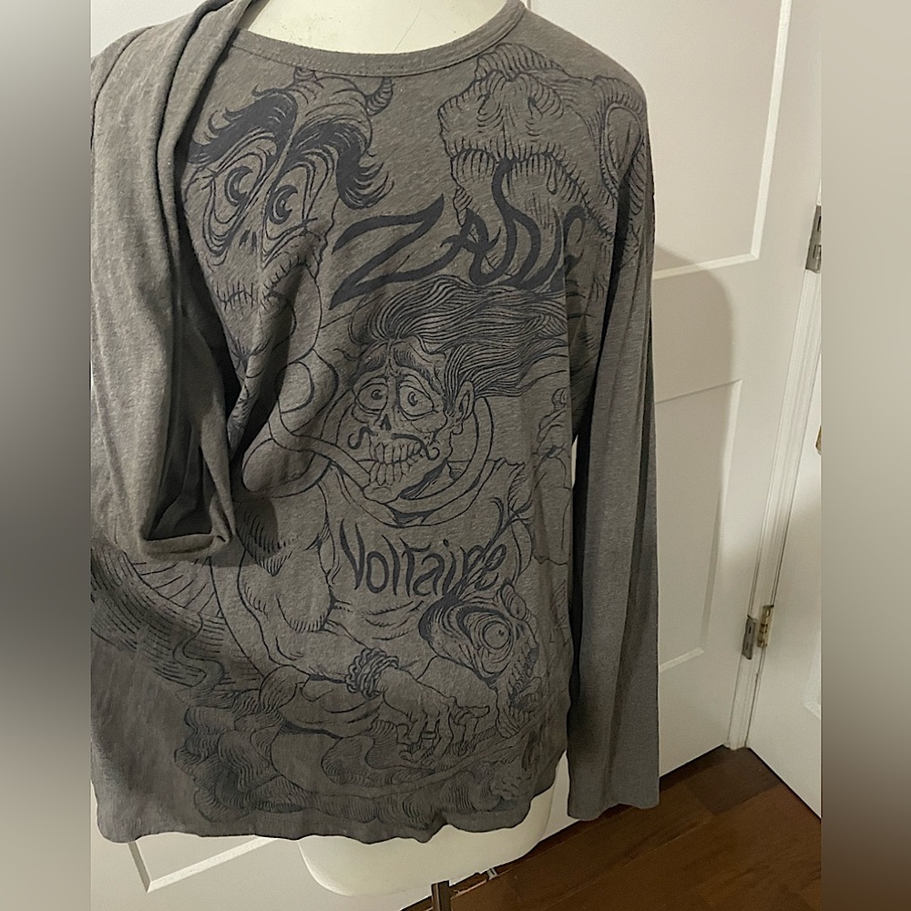 Barely worn Zadig and Voltaire  men’s long sleeve tshirt